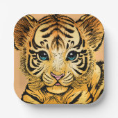 KLEINE TIJGER PAPIEREN BORDJE (Voorkant)