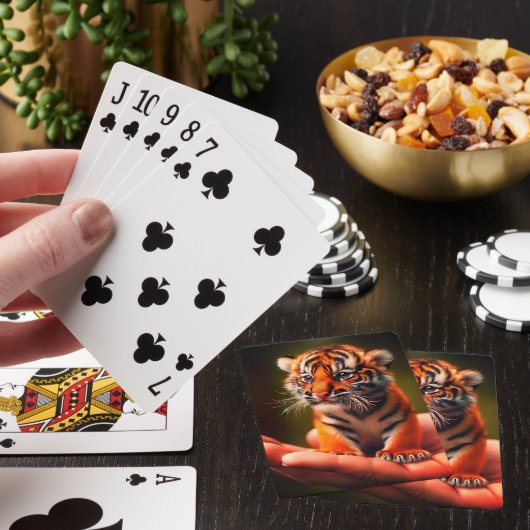 Kleine tijger pokerkaarten (Insitu)