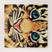 Kleine tijger-puzzelschilderij legpuzzel (Horizontaal)