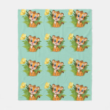 Kleine Tijger & Vlinder Fleece Deken