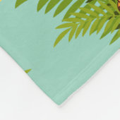 Kleine Tijger & Vlinder Fleece Deken (Hoek)