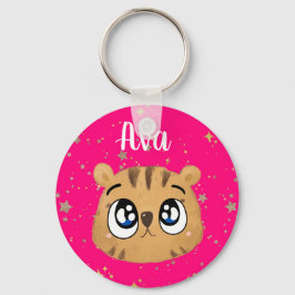 Kleine tijgergouden start sleutelhanger