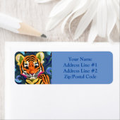 Kleine tijgermantel zoals ontwerp etiket (Insitu)