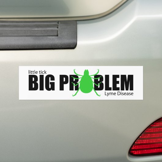 Kleine tikje, groot probleem bumpersticker (Op auto)