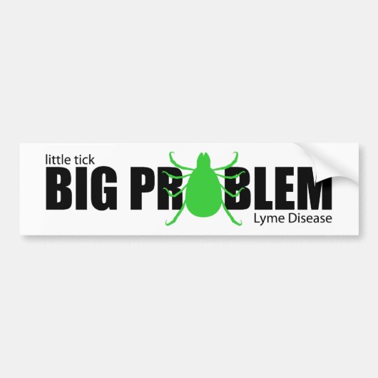 Kleine tikje, groot probleem bumpersticker (Voorkant)