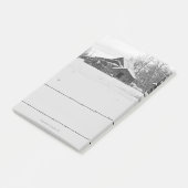 Kleine tinten met hek Winter Scene Post-it® Notes (Schuin)