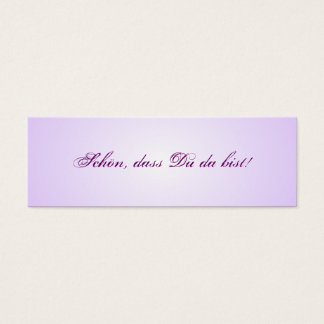 Kleine Tischkarten für die Hochzeitstafel Mini Visitekaartjes