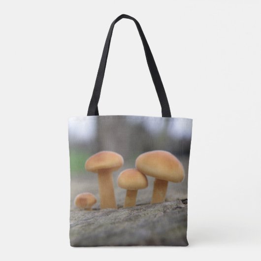 Kleine Toadstools Macro Canvas tas (Achterkant)