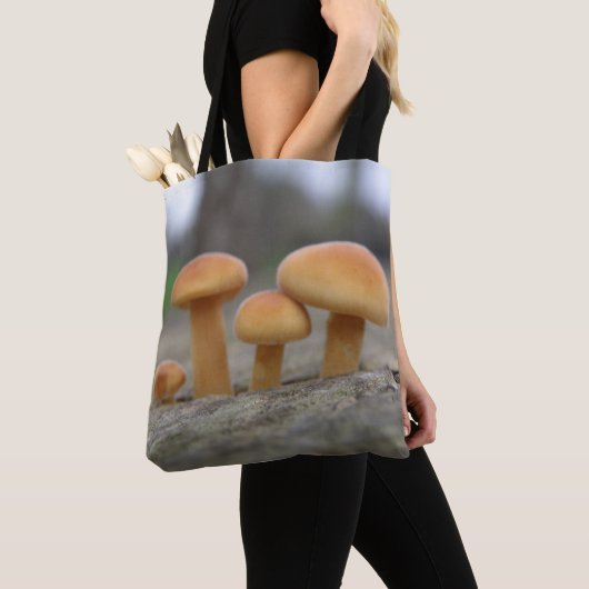 Kleine Toadstools Macro Canvas tas (Dichtbij)