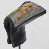 Kleine Toadstools Macro Golf Putter Hoesje Golfheadcover (3/4 voorkant)