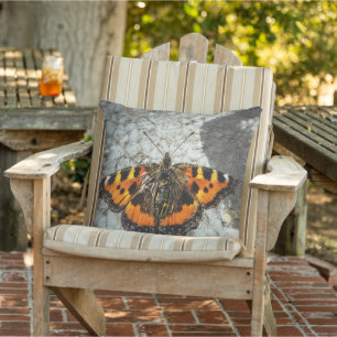 Kleine tortoiseshel Butterfly Buitenkussen