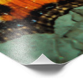 Kleine tortoiseshel Butterfly Foto Afdruk (Hoek)