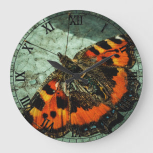 Kleine tortoiseshel Butterfly Grote Klok