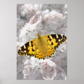 Kleine tortoiseshel Butterfly Poster (Voorkant)