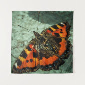 Kleine tortoiseshel Butterfly Wandkleed (Voorkant)
