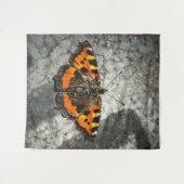 Kleine tortoiseshel Butterfly Wandkleed (Voorkant (horizontaal))