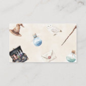 Kleine tovenaar Baby shower Dank u behuizing Kaart (Achterkant)