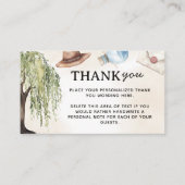 Kleine tovenaar Baby shower Dank u behuizing Kaart (Voorkant)