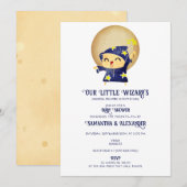 Kleine tovenaar jongen magische Halloween baby sho Kaart (Voorkant / Achterkant)