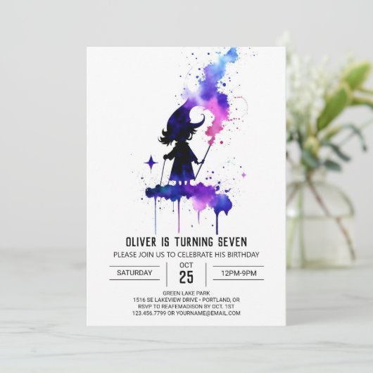 Kleine Tovenaar Online Wizardry Verjaardag Kaart (Staand voorkant)