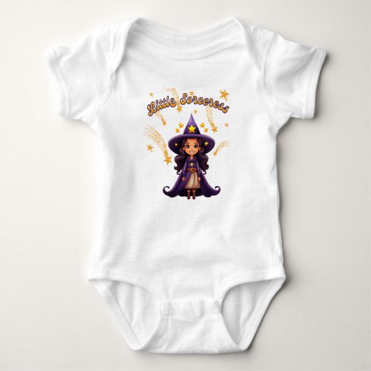 Kleine Tovenares - Baby Halloween-body Romper (Voorkant)