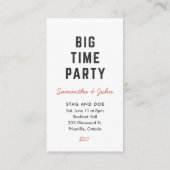 Kleine Town Stag & Doe Ticket -  kleur (Achterkant)