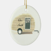 Kleine traankaravaan casa keramisch ornament (Rechts)