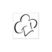 Kleine traditionele chefshoed - Fluffy ronde vorm Rubberstempel (Afrduk)