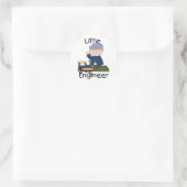 Kleine Train Engineer T-shirts en geschenken Ronde Sticker (Tas)