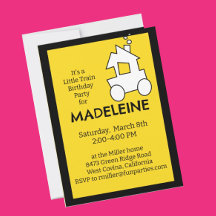 Kleine trein verjaardagsfeestje