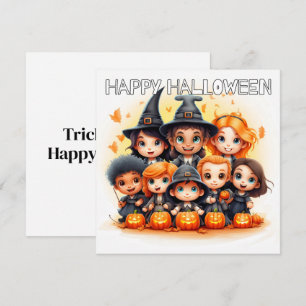 Kleine Trick 'R Treaters Gelukkig Halloween Kaart