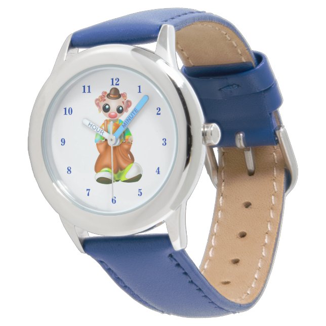 Kleine trieste clown horloge (Gekanteld)