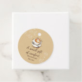 Kleine Troostkado Caffè Latte Cadeaubijslab Bedankjes Labels (In situ)