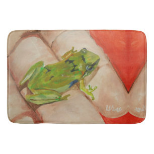 Kleine tropische kikker badmat