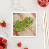 Kleine tropische kikker servet (Insitu)