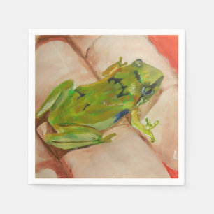 Kleine tropische kikker servet