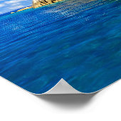 Kleine tropische oasis poster (Hoek)