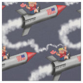 Kleine Trump op een Rocket Stof (Close Up)