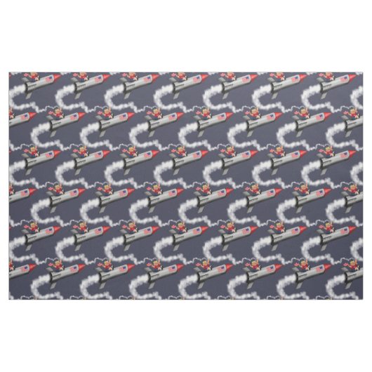 Kleine Trump op een Rocket Stof (Fat Quarter)