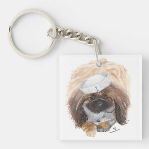 Kleine Tuffy Zeeman Pekingees Hond Sleutelhanger