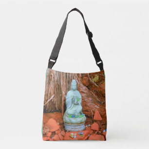 kleine tuinboeddha crossbody tas