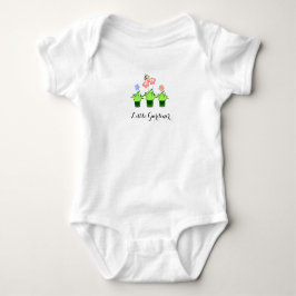 "Kleine tuinman" Schattigee bloem planten Baby Bod Romper