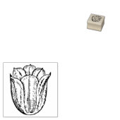 Kleine Tulp Bloesem Bloem Bloemisterij Botanisch H Rubberstempel (Gestempeld)