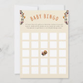 Kleine Turkije Thanksgiving Herfst Baby Bingo Kaart (Voorkant)