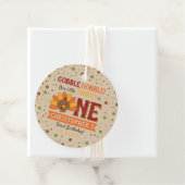 Kleine Turkse Herfst Thanksgiving 1e verjaardag Bedankjes Labels (In situ)