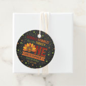 Kleine Turkse Herfst Thanksgiving 1e verjaardag Bedankjes Labels (In situ)