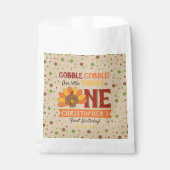 Kleine Turkse Herfst Thanksgiving 1e verjaardag Bedankzakje (Voorkant)