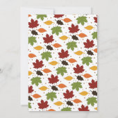 Kleine Turkse Herfst Thanksgiving 1e verjaardag Kaart (Achterkant)