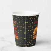 Kleine Turkse Herfst Thanksgiving 1e verjaardag Papieren Bekers (Rechts)