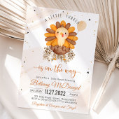 kleine turkse Thanksgiving Baby shower partij Kaart